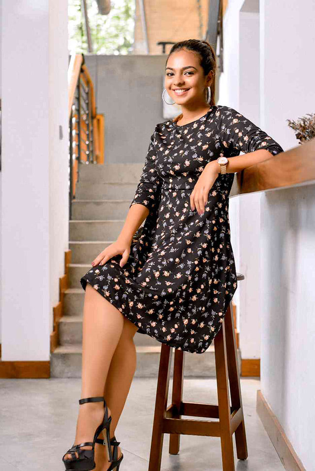 Scuba-Floral-Flared-Dress-1