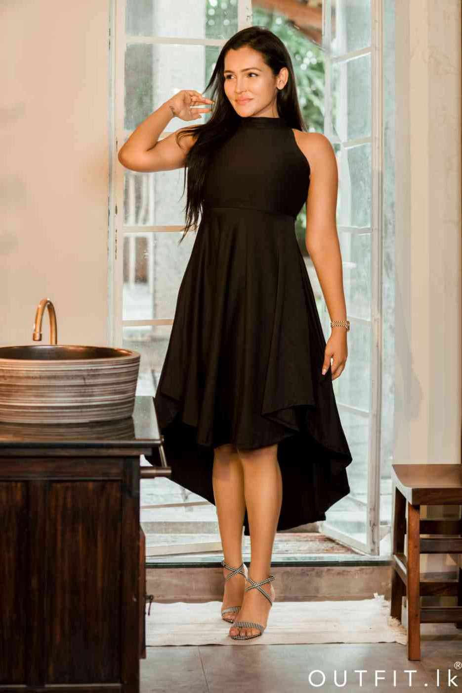 High-Neck-Tail-Dress-Image-1