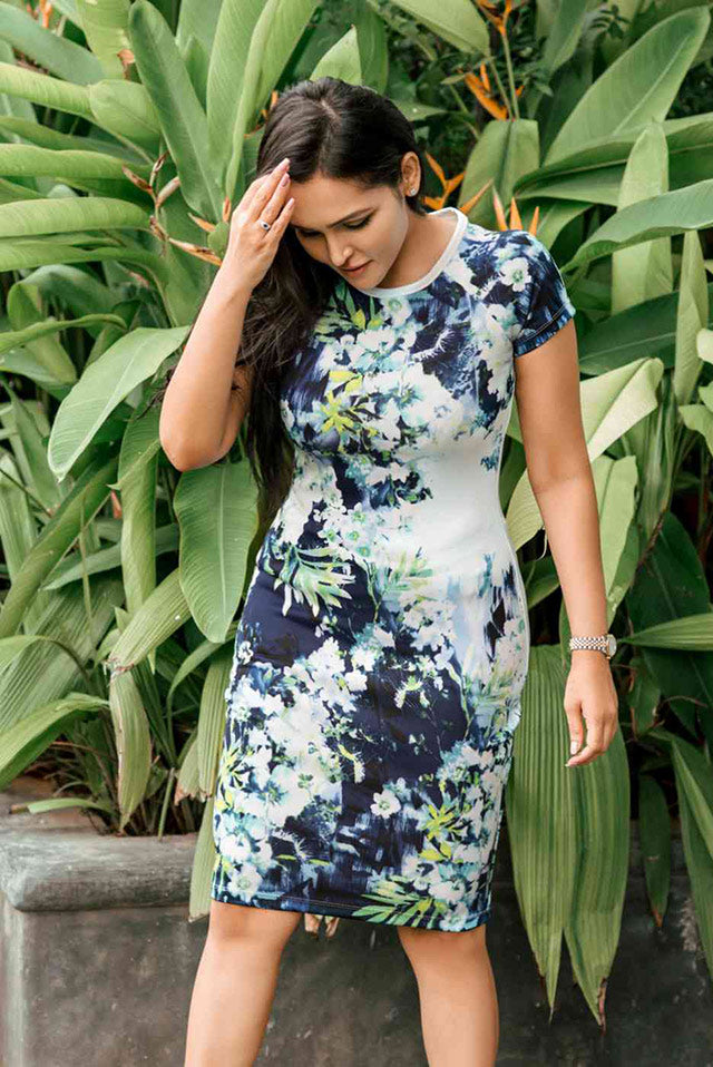 Scuba-Printed-Bodycon-Dress