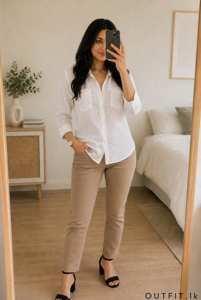 Smart Linen Shirt White
